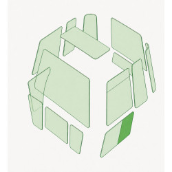TÜRSCHEIBE LINKS UNTEN HINTEN passend fuer KOMATSU GD675-3