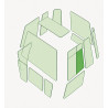 TÜRSCHEIBE LINKS HINTEN passend fuer AIRMAN AX22U-4