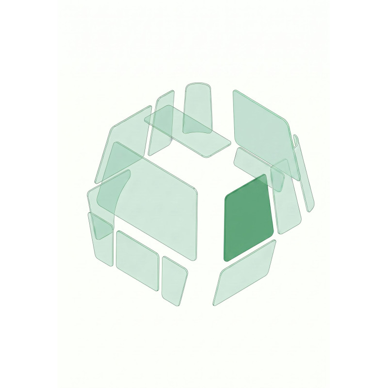SEITENSCHEIBE LINKS/RECHTS VORNE passend fuer AMMANN ASC120