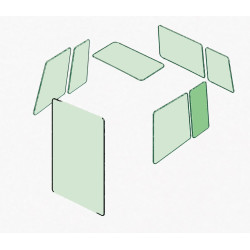 SEITENSCHEIBE LINKS/RECHTS HINTEN passend fuer BOBCAT T320