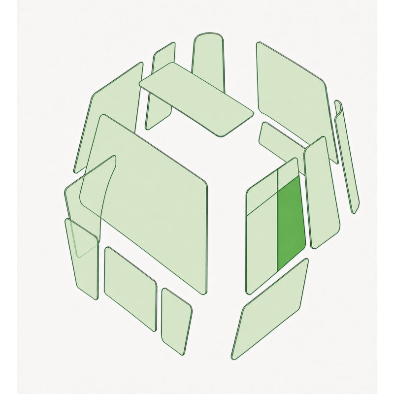 TÜRSCHEIBE LINKS HINTEN passend fuer CATERPILLAR 773E