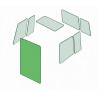 FRONTSCHEIBE passend fuer CATERPILLAR 257D