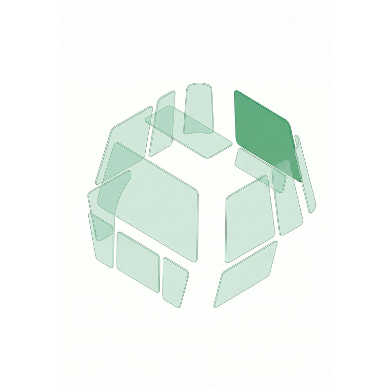 HECKSCHEIBE OBEN passend fuer FORD 555B