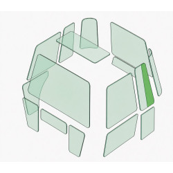 SEITENSCHEIBE LINKS HINTEN passend fuer JCB 528S