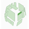 TÜRSCHEIBE LINKS OBEN passend fuer JCB 530-112